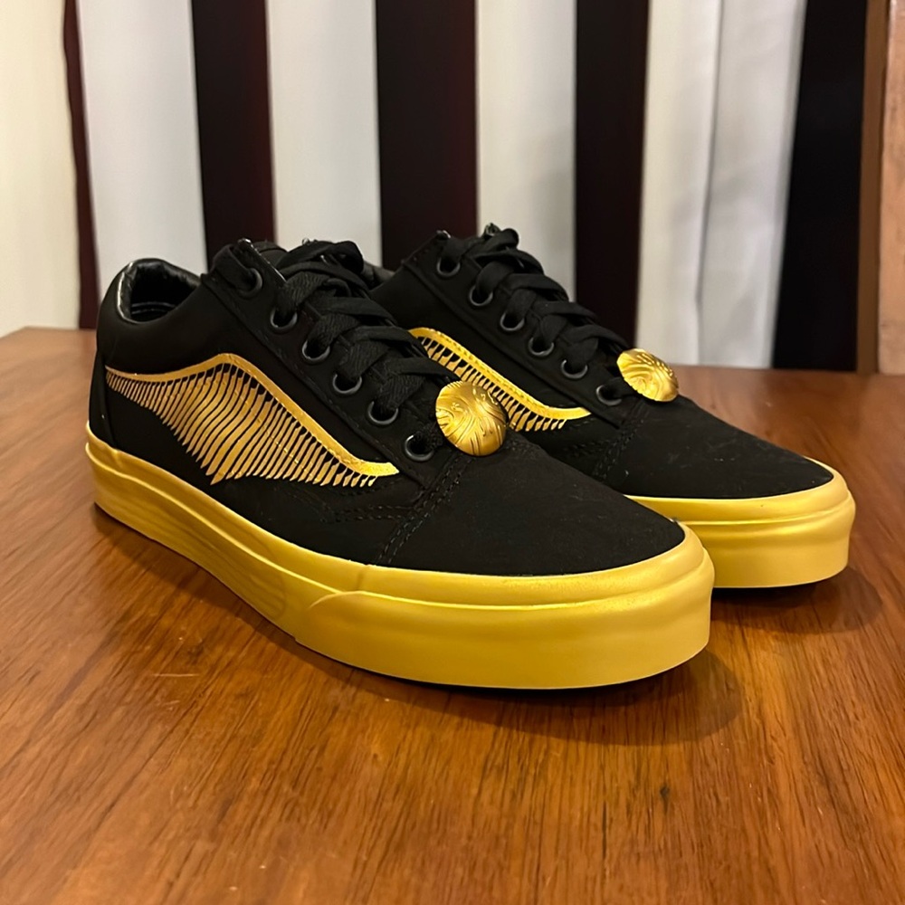 Vans Old Skool X Harry Potter Golden Snitch Shoes Sneakers new Mens 6 Womens 7.5